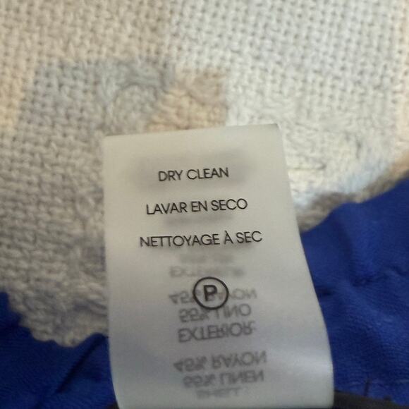 new Calvin Klein 12 side zip linen pant flat front elastic waist P 2661 - Picture 5 of 11